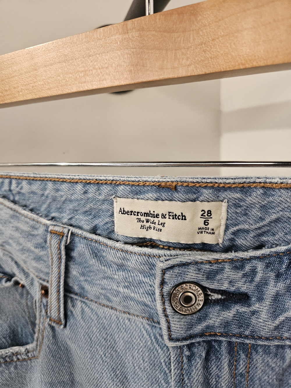 Abercrombie & Fitch The Wide-Leg High Rise Jeans Curve Love - Picture 3 of 5
